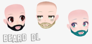 Mmd Part Dl Beard By Cylops On - Mmd Male Facial Hair