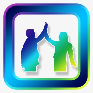 Icon Man Woman Hands Joy Conclusion Symbols - Logo Maison De Retraite