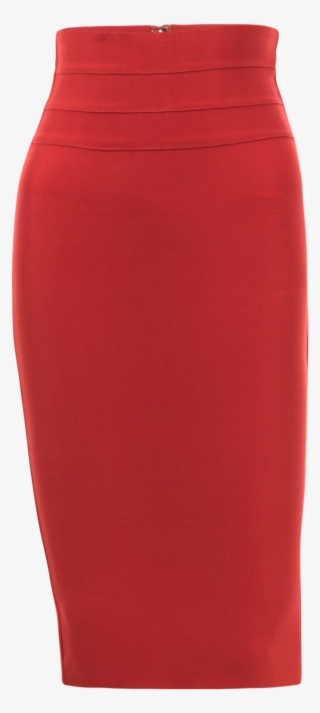 Red Bandage Pencil Skirt