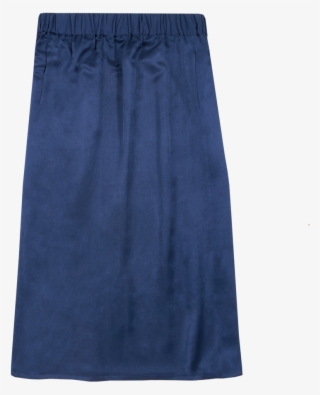 Handwoven Silk-cotton Skirt Night Blue Yaël