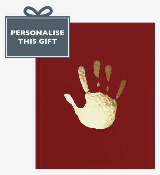 Personalised Foil Blocked Handprint Notebook - Sign