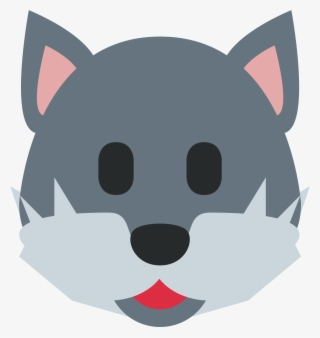 Wolf Face Sticker By Twitterverified Account - Wolf Emoji Twitter