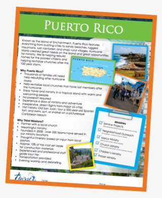 puerto rico travel brochure