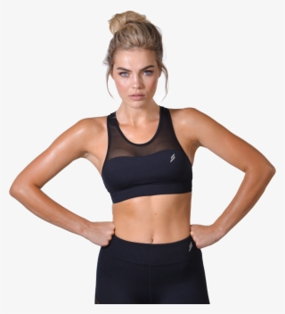 Mesh Panel Sports Bra - Mesh Sports Bra Png