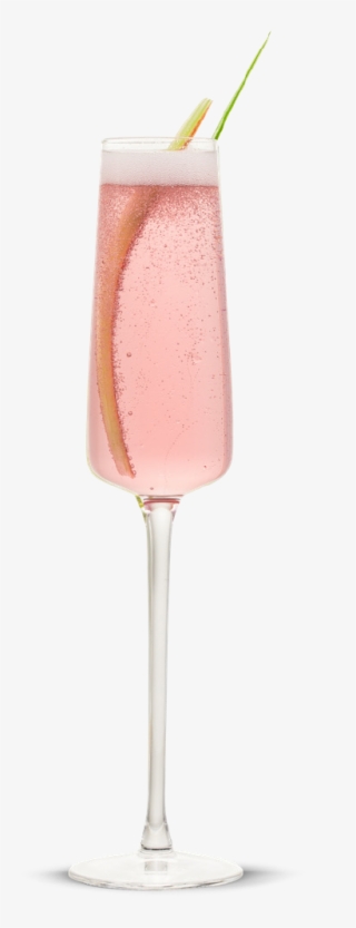 The Rhubarb Fizz - Champagne Cocktail