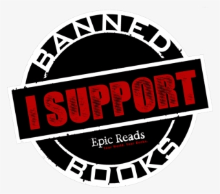 Epic Reads Celebrates Banned Books Week Clipart Black - Label