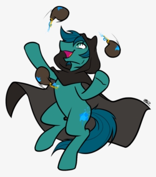 Egophiliac, Clothes, Earth Pony, Hooded Cape, Juggling, - Cartoon