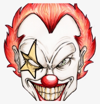 Clown Clipart Scary - Scary Clown Face Drawing