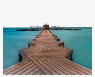 Pont De Pierre Puente De Madera Timber Bridge - Sea