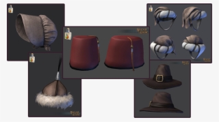 This Pack Includes The Following Dyeable Hats - Fedora