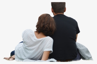 Couple Sitting Back Png