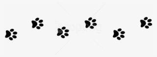 Free Png Download Line Of Paw Prints Png Images Background - Transparent Paw Print Trail