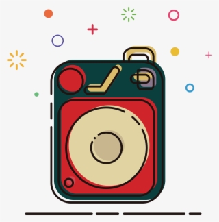 Mbe Illustration Style Speaker Retro Png And Vector