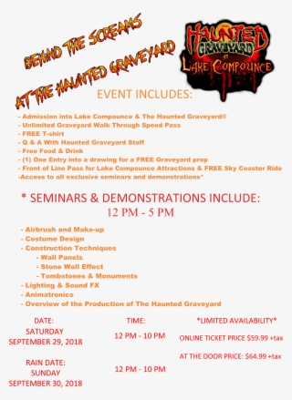 Behind The Screams At The Haunted Graveyard - Poster