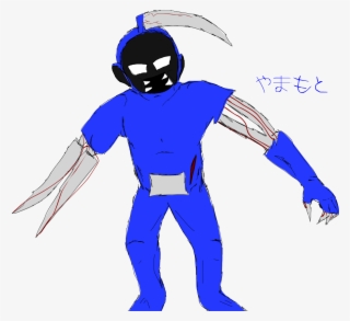 Drawn Scythe Blue - Cartoon