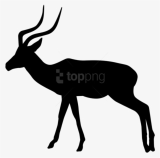Free Png Gazelle Silhouette Png - Impala Animal Png Transparent