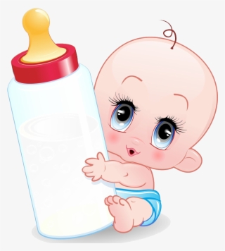 Baby Bottle Cartoon - Baby Bottles Cartoon - 884x1024 PNG Download - PNGkit