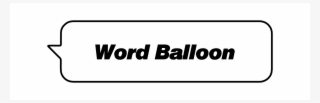 【word Balloon】公式デモ アイコンや効果を使った使用例 - Black-and-white
