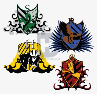 The Hogwarts Crests - Harry Potter House Logo Png