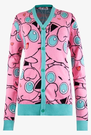 Pokemon Jigglypuff All Over - Jigglypuff Cardigan