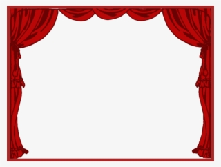 Graphic Free Download Clipart Stage Curtain - Transparent Curtain Drape Theatre