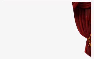 Right Drape Of Red Curtain - Theater Curtain