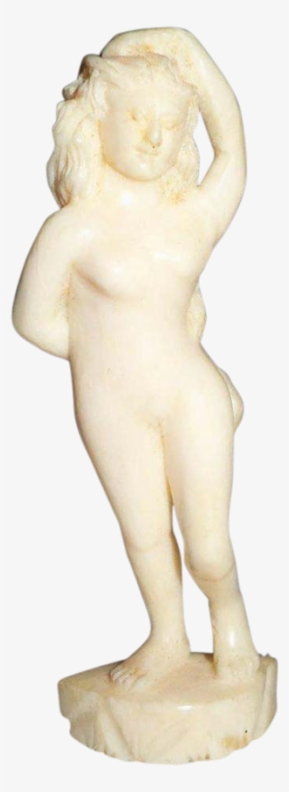 3 Inch Miniature Nude Greek Statue With Pedestal - Figurine