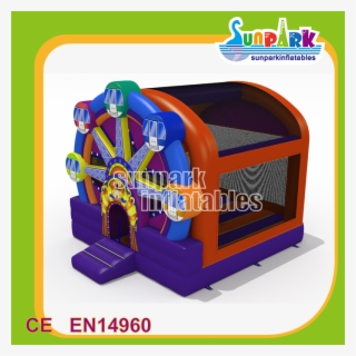 Indoor Kids Ferris Wheel Inflatable Bounce House Jumping - Rede De Volei Piscina