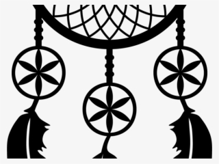 Dreamcatcher Clipart Transparent - Transparent Background Dream Catcher Black Png