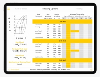 Automatically Build Stressing Tables For Required Loads,
