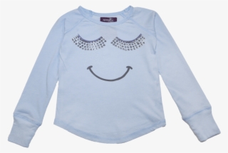 Sparkle Eyelashes Long Sleeve Tshirt - Sweater