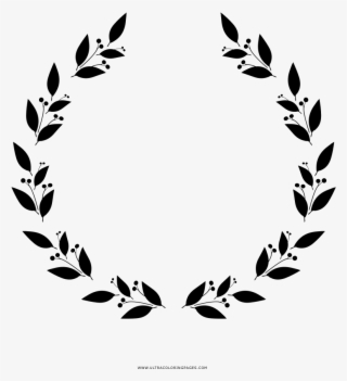 Laurel Wreath Coloring Page - Drawing