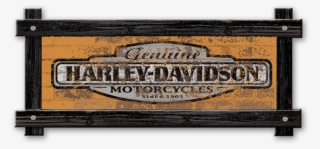 Brick Textured Genuine Harley-davidson Logo With Frame - Jumping