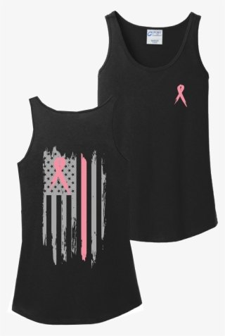Breast Cancer Awareness Ribbon Tank - Active Tank