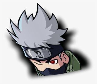 Kakashi Peeker Sticker - Cartoon