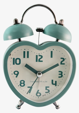 Heart Shaped Metal Twin Bell Alarm Clock, Wake Up Clock - Alarm Clock
