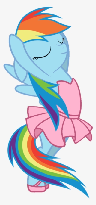 Rainbow Dash On Ballerina - Mlp Rainbow Dash Ballerina