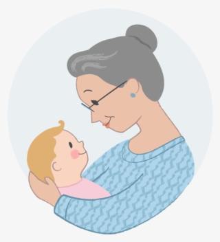 Sasee Magazine - Grandmother Holding Baby Drawing