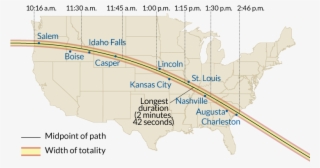 Science Newsverified Account - Mapa Del Eclipse Solar 2017