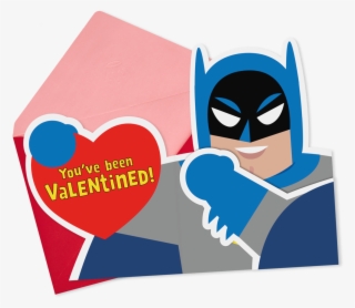 Valentine's Day Card Dc Comics™ Batman™ Pow - Cartoon