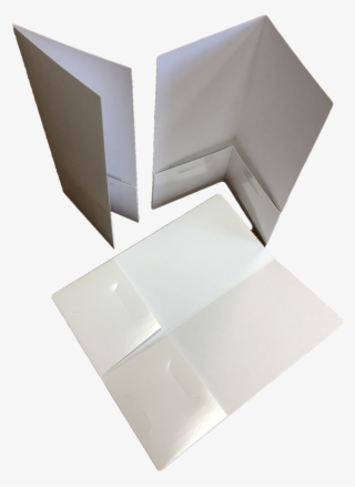 4×9 12pt C1s Blank/white Presentation Folders - Paper