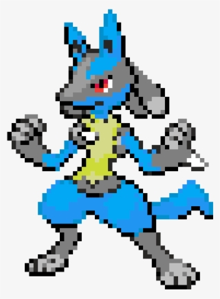 Lucario - Lucario Pokemon Pixel Art