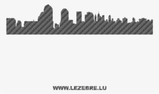 Silhouette New York City Carbon Decal 2 - View Of New York From Nj City