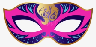 Free Png Pink And Blue Carnival Mask Png Images Transparent - Mask Clipart Png