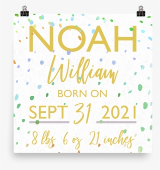 Announcement Confetti Print - Christmas Card