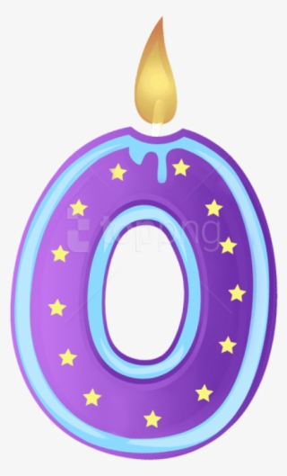 Free Png Download Zero Birthday Candle Transparent