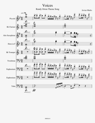 Randy Orton Theme Song - Somebody To Love Clarinet Sheet Music