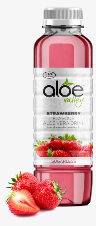 Sugarless Strawberry Drink - Aloe Vera Drink Packaging