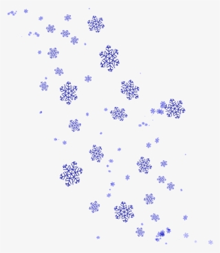 #mq #snowflakes #blue #floating #falling #snow - Illustration