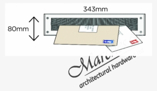 Exitex Internal Letterbox With Brush - Diagram